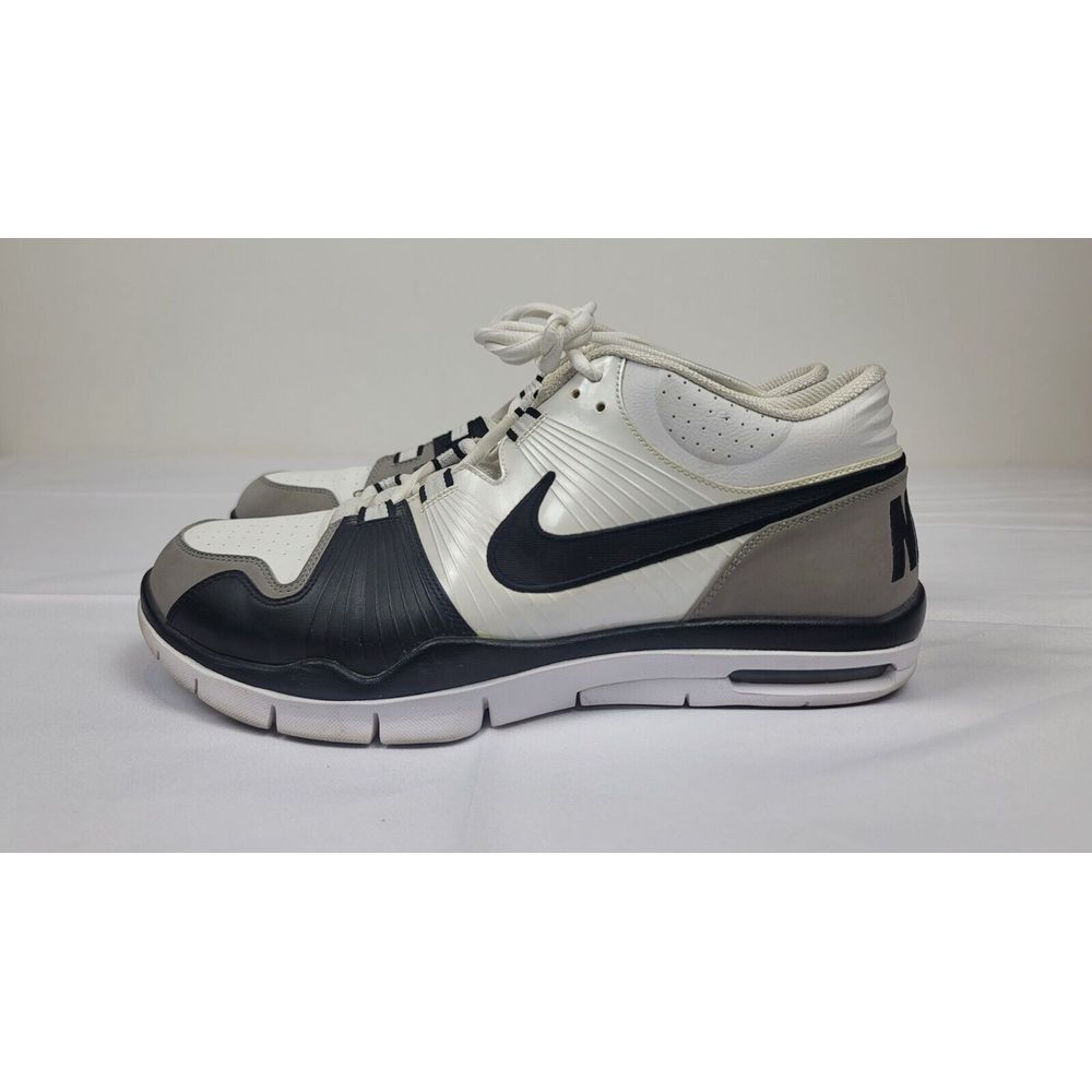 Nike Trainer 1 Sneakers Mens 13. Y2k 2009 Grey White Black Shoes. RARE